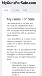Mobile Screenshot of mygunsforsale.com